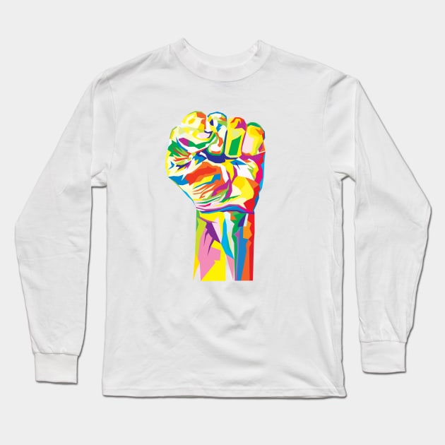 Left fist Long Sleeve T-Shirt by HafizalFikree